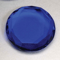 True Blue Dignitary Paperweight - Optic Crystal